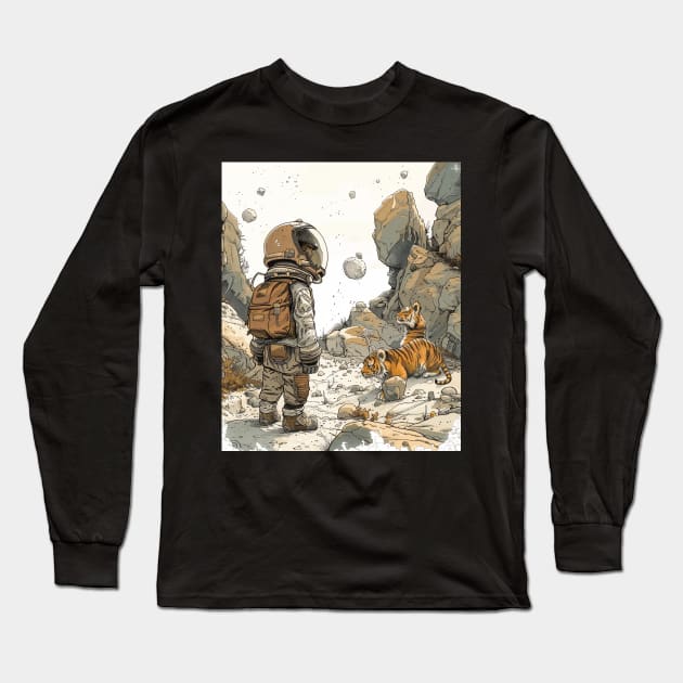 Calvin and Hobbes Humankind Long Sleeve T-Shirt by Kisos Thass